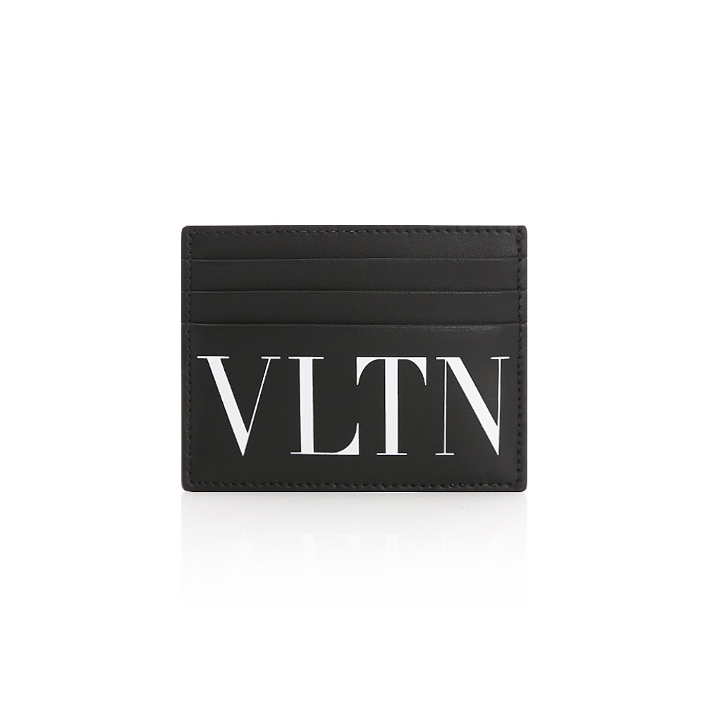 21F/W 발렌티노 VLTN 로고 블랙 카드지갑